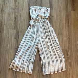 Striped silence + noise jumpsuit